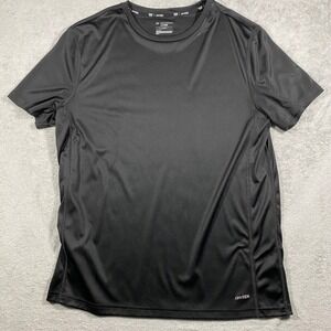 Tek Gear DryTek Mens Large Black Short Sleeve Performance Workout T-Shirt L